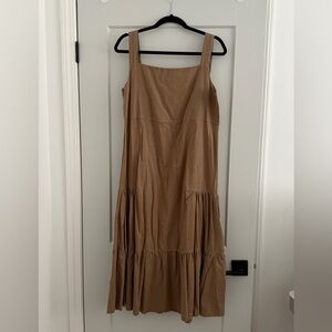 Oak + Fort Linen Midi Dress
